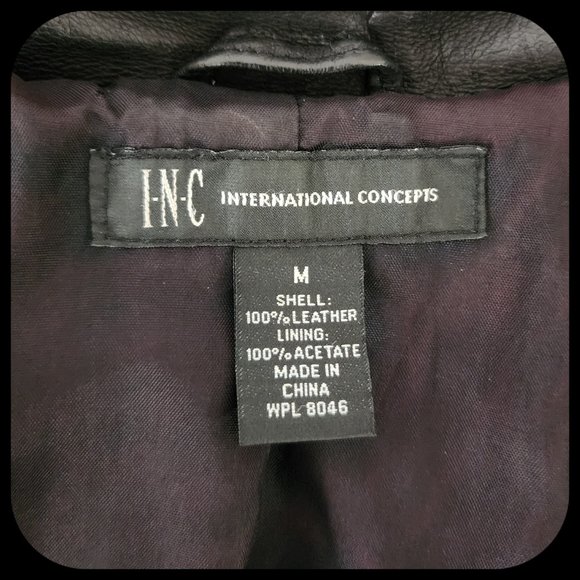 INC || Cute Soft Genuine Leather Jacket (SIZE M) - Picture 9 of 9